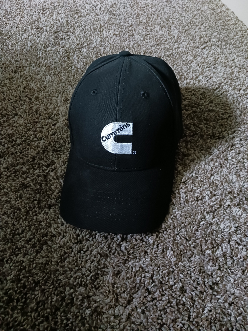 New Cummins Deisel Black Embroidered Logo Cap
